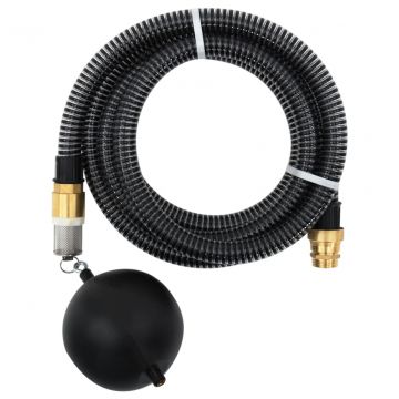 Смукателен маркуч с месингови съединители черен 1 Lilia,1" 5 м PVC