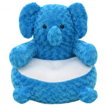 Плюшена играчка слон, плюш, синя