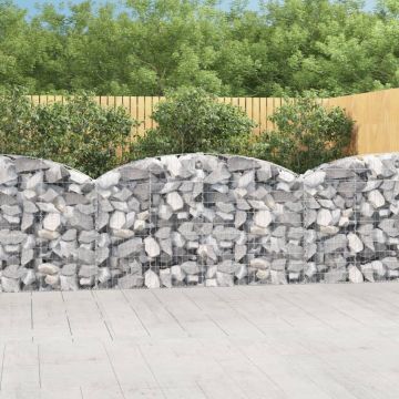Дъговидна габионна кошница 200x30x100/120 см поцинковано желязо