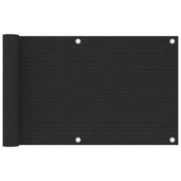 Балконски параван, HDPE, 75x500 см, антрацит