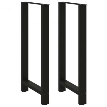Крака за бар маса черни 2 бр. 60x(110-111) cm стомана