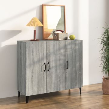 Сайдборд Gentry, Сив сонома, 90x34x80 см, инженерно дърво
