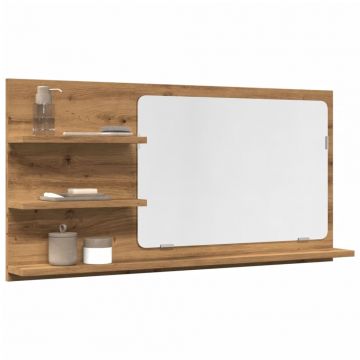 Огледален шкаф за баня Artisan Oak 90x11x45 cm