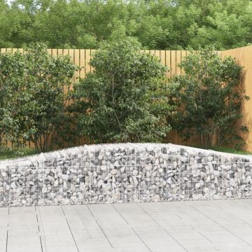 Дъговидна габионна кошница 400x50x40/60 см поцинковано желязо