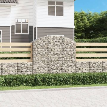 Дъговидна габионна кошница 150x50x140/160 см поцинковано желязо