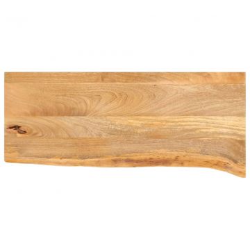 Плот за маса, жив ръб, 90x30x2,5 см, масивно дърво манго