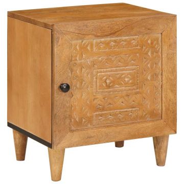 Нощен шкаф Светло кафяво 80 x 50 x 40 cm Инженерна дървесина
