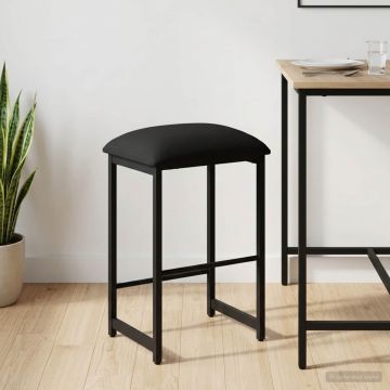 Бар стол Черно 40 x 32 x 64 см Инженерна дървесина