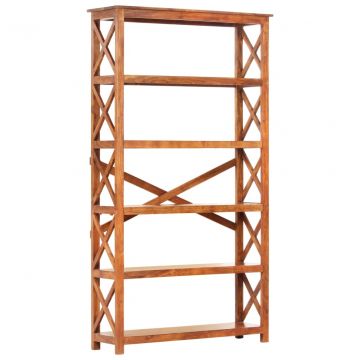 Етажерка за книги, 100x30x180 см, акация масив с финиш шишам