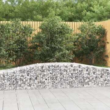 Габионни кошници арка 2 бр 400x50x40/60 см поцинковано желязо