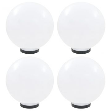 Градински сфери за LED лампи, 4 бр, 30 см, PMMA