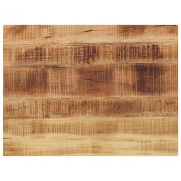 Плот за маса 80x70x3,8 см правоъгълен масивно дърво грубо манго