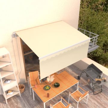 Автоматично прибиращ се сенник с щора Haiden, 3,5x2,5 м, кремав