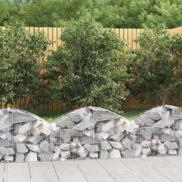 Дъговидна габионна кошница 100x30x40/60 см поцинковано желязо