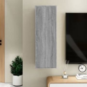 ТВ шкаф, сив сонома, 30,5x30x90 см, инженерно дърво