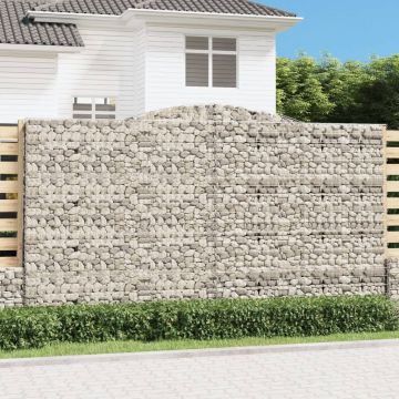 Габионни кошници арка 8 бр 400x30x220/240 см поцинковано желязо