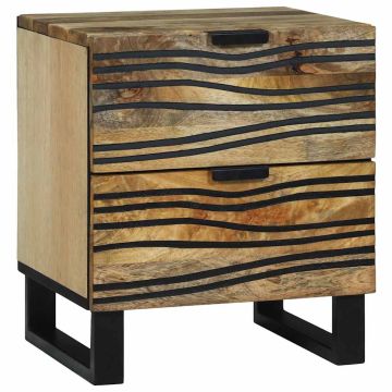 Нощен шкаф Натурално 40 x 33 x 46 см Инженерна дървесина