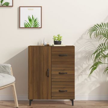 Сайдборд Greene, Кафяв дъб, 69,5x34x90 см, инженерно дърво