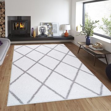 Килим за антре (80 x 300) Puffy 7752 Бял
Сив