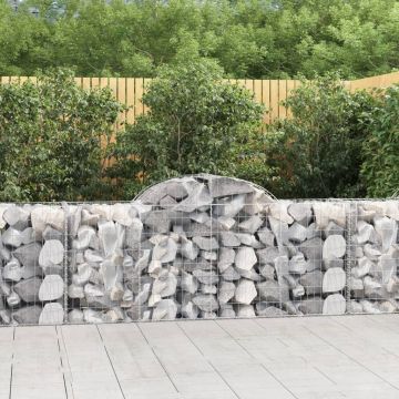 Габионни кошници арка 3 бр 200x50x80/100 см поцинковано желязо