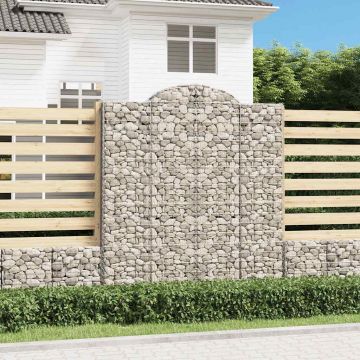 Габионни кошници арка 9 бр 200x50x220/240 см поцинковано желязо