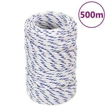 Въже за лодка бяло 2 мм 500 м полипропилен