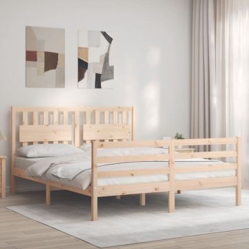 Рамка за легло с табла King Size масивно дърво