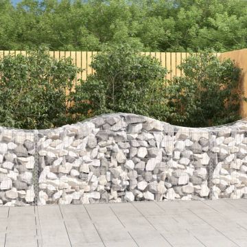 Дъговидна габионна кошница 200x50x80/100 см поцинковано желязо