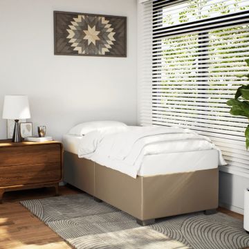 Рамка за легло, капучино, 100x200 см, изкуствена кожа