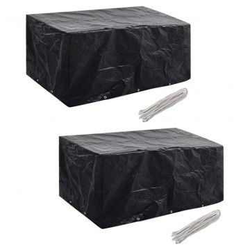 Калъфи за 6-местни градински мебели 2 бр 10 капси 240x140 см