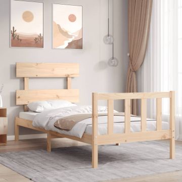 Рамка за легло с табла King Size масивно дърво Maxine