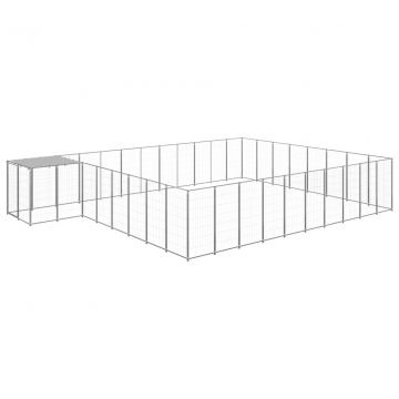 Клетка за кучета Dixon, сребриста, 25,41 м², стомана