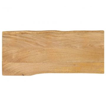 Плот за маса, 80x40x2,5 см, жив ръб, масивно дърво манго