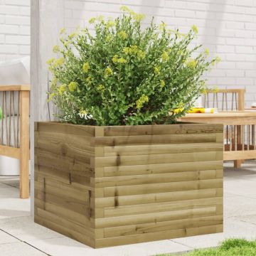 Градинска кашпа 60x60x45,5 см импрегниран бор
