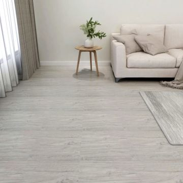 Самозалепващи подови дъски 20 бр PVC 1 Nava,86 м² светлосиви