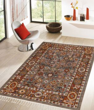 Килим за антре (80 x 300) 80117A - Бежов многоцветен
