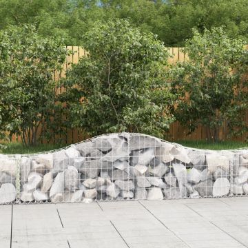 Габионни кошници арка 8 бр 200x30x40/60 см поцинковано желязо