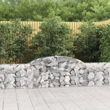 Дъговидна габионна кошница 300x30x60/80 см поцинковано желязо