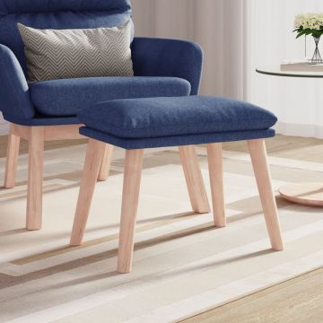 Табуретка Morley, синя, 45x29,5x35 см, текстил