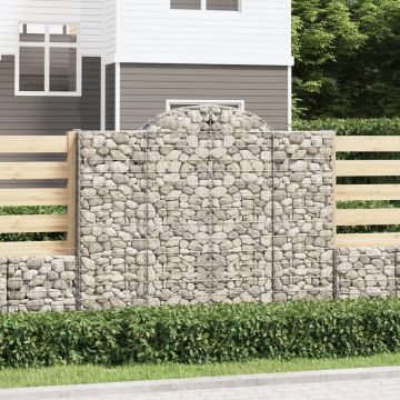 Габионни кошници арка 2 бр 200x50x160/180 см поцинковано желязо