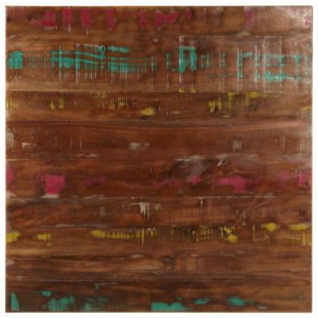 Плот за маса 80x80x1,5 см квадратен регенерирано дърво масив