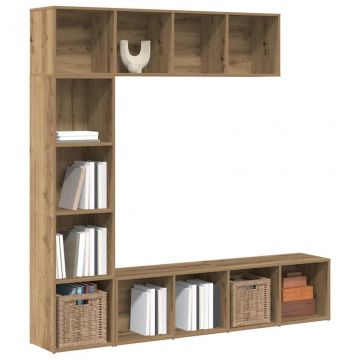 Книжни шкафове 3 бр Artisan Oak Engineered Wood