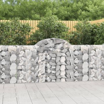 Габионни кошници арка 8 бр 200x30x100/120 см поцинковано желязо