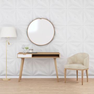 Стенни панели 24 бр бели 50x50 см XPS 6 м² звезди