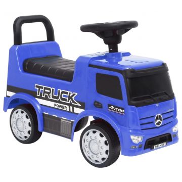 Количка за бутане Mercedes Benz камион синя Shayaan