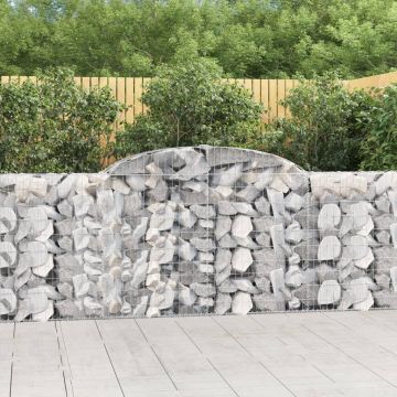 Габионни кошници арка 4 бр 300x30x100/120 см поцинковано желязо