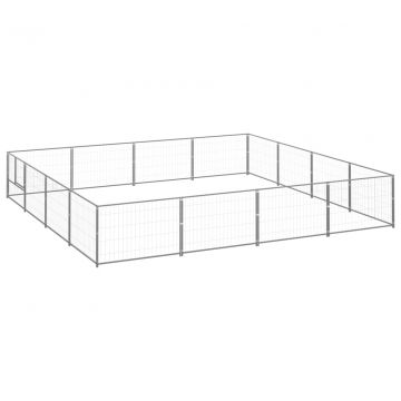 Клетка за кучета Brent, сива, 16 м², стомана