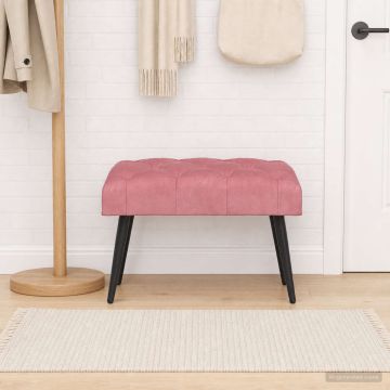 Пейка с копчета Розово 60 x 40 x 45 см Кадифе