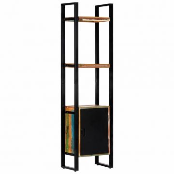 Етажерка за книги, 45x30x171 см, регенерирано дърво масив