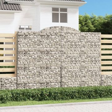 Габионни кошници арка 2 бр 300x50x220/240 см поцинковано желязо